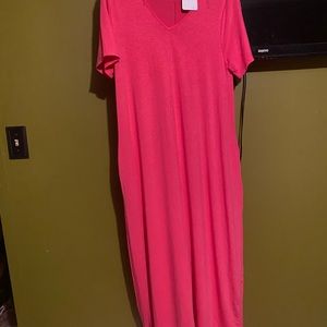 Xl pink maxi dress